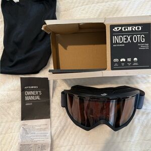 Giro Index OTG Black Snow Sports Goggles (over the glasses) adult medium